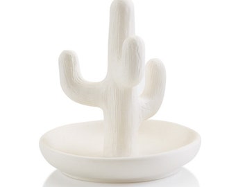 SALE Paint your own 5324 Cactus Ring Holder 3.5W x 3.75H ceramic pottery, unpainted ceramic, unpainted pottery, paint your own pottery