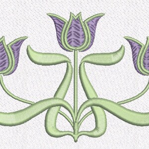 Art Nuvo SPRING TULIPS 5x7 Machine Embroidery
