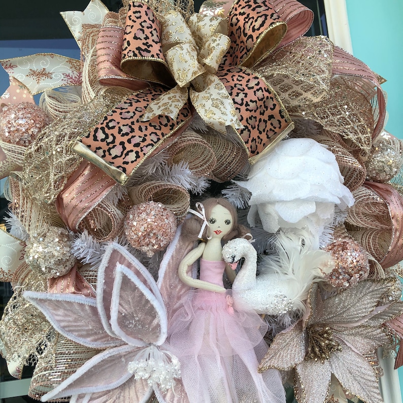 Nutcracker sugarplum fairy rose gold Swan Ballerina ...