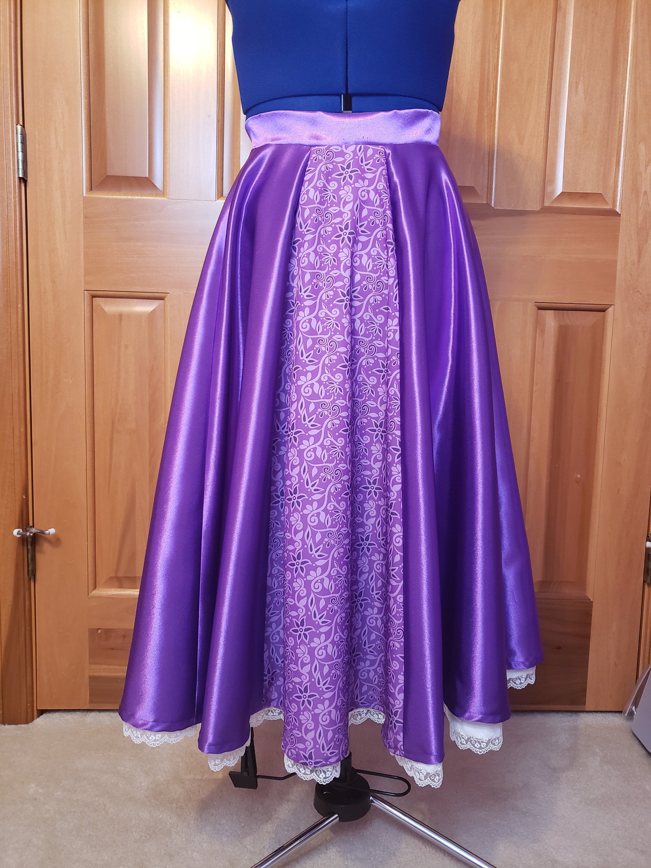Custom Made Rapunzel Inspired Cosplay Skirt Etsy