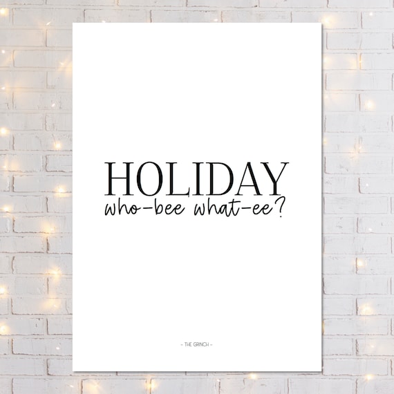 How the Grinch Stole Christmas Movie Quote Wall Art digital | Etsy