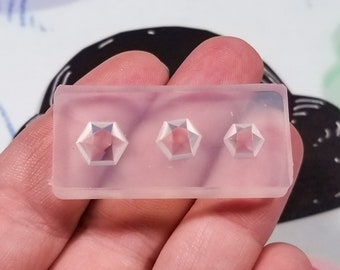 Mini Hexagon Silicone Resin Mold, Decoden Mold