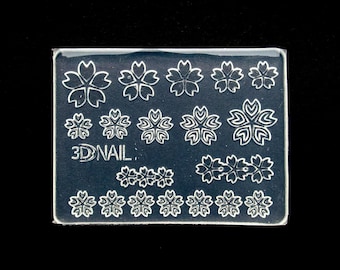 Miniature Nail Art Summer and Spring Floral Silicone Mold, Resin Casting Mold For UV Resin, Embellishment Epoxy Nail Art Crafts, Flower Mold