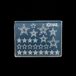 Miniature Nail Art Star Mold, Galaxy Silicone Mold, Resin Casting Mold For UV Resin, Embellishment Epoxy Nail Art Crafts, 5 Point Stars