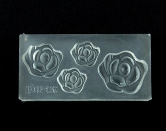 Miniature Nail Art Roses Floral Silicone Mold, Resin Casting Mold For UV Resin, Embellishment Epoxy Nail Art Crafts, Decoden Crafting
