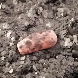 Metallic Grey Hex Mixed Size Glitter, Resin Supplies Kawaii Decoden Glitter, Resin Embellishment, Slime Supplies, Nail Art Decoden