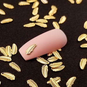 6mm Gold Toned Metal Feather Cabochons, Cute Nail Art Cabs, Charm Resin, Embellishment, Resin Add-on Kawaii Decoden Animal