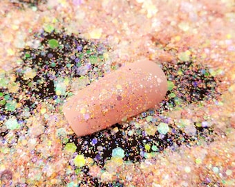 Micro Fine Opal Pink Dream Dust Mixed Hex Iridescent Glitter, Resin Supplies Glitter, Epoxy UV Resin Embellishment, Slime Supply, Nail Art