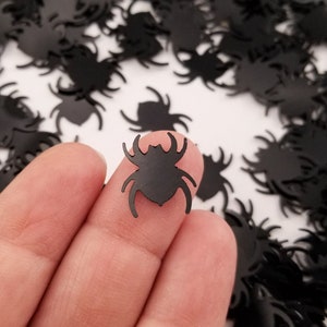 Large Black Spider Glitter, Halloween Glitter, 15mm Resin Supplies Kawaii Decoden, Resin Embellishment, Slime Supplies, Jewelry glitter