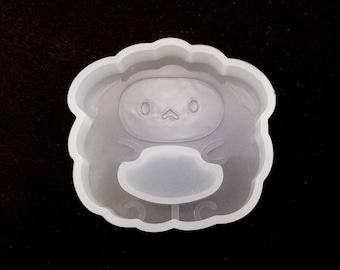 48mm Sheep Shaker Silicone Mold, Resin Casting Mold For UV Resin, Epoxy Embellishment Jewelry Making, Quicksand Mold, DIY Decoden Crafting