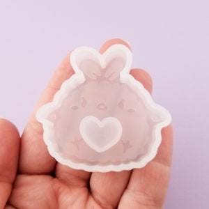 46mm Chick Shaker Silicone Mold, Resin Casting Mold For UV Resin, Epoxy Embellishment Jewelry Making, Quicksand Mold, DIY Decoden Crafting