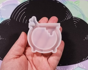 52mm Cauldron Shaker Silicone Mold, Resin Casting Mold For UV Resin, Epoxy Spooky Halloween Mold, Quicksand Mold, DIY Decoden Crafting