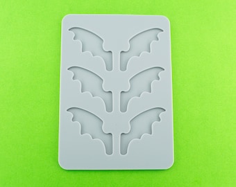6 Cavity Bat Wing Accessories Fondant Mold, Candy Mold, Chocolate Mold, Resin Mold, Baking Mold, Polymer Clay Impressions Devil Wings Fake