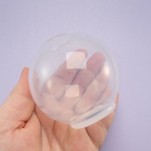 60mm Round Sphere Gem Silicone Mold, Resin Casting Mold For UV Resin, Embellishment Epoxy Decoden, Crystal Ball Mold, Halloween Mold, Witchy