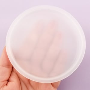 90mm Flat Round Circle Coaster Silicone Mold, Resin Casting Mold For UV Resin, Epoxy Keychain Jewelry Making, DIY Decoden Crafting Mold