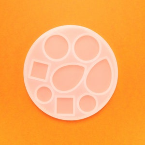 Assorted Shape Flat Cabochon Gem Silicone Mold, Resin Casting Mold For UV Resin, Embellishment Epoxy Nail Art Crafts, Decoden Crafting
