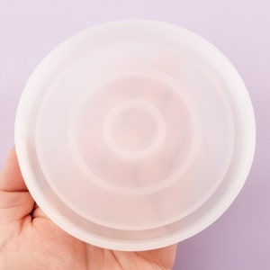 110mm Round Circle Coaster Silicone Mold, Resin Casting Mold For UV Resin, Epoxy Keychain Jewelry Making, DIY Decoden Crafting Mold
