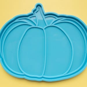153x126mm Flat Pumpkin Coaster Silicone Mold, Resin Casting Mold For Resin, Epoxy Keychain Jewelry Making, DIY Deco Halloween Mold