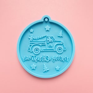 75x69mm Christmas Tree Ornament Tag Pendant Silicone Mold, Ornament Mold For Epoxy Resin, Keychain Jewelry, Decoden Crafting, Christmas Mold