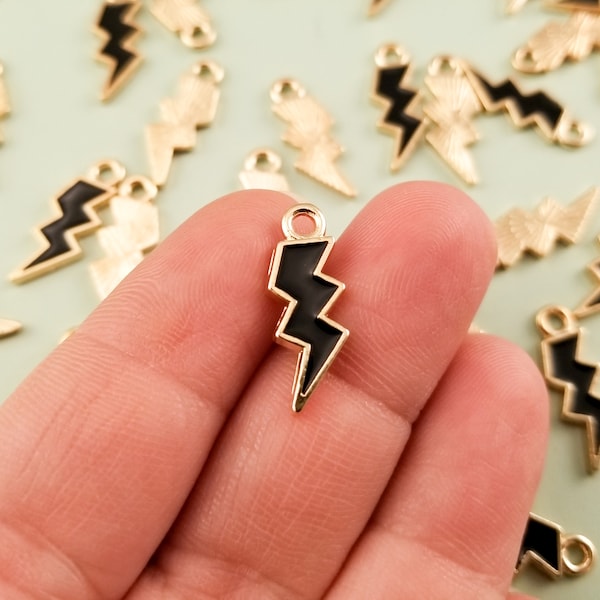Lightning Charm Etsy