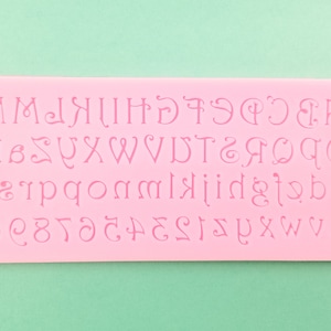 Thin Alphabet Letters and Numbers Mixed Cabochon Silicone Mold, Resin Casting Mold For UV Resin, Epoxy Keychain Jewelry, Decoden, Word Mold