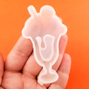 68mm Shake Glass Shaker Silicone Mold, Resin Casting Mold UV Resin, Epoxy Embellishment Jewelry Making, Quicksand Mold, DIY Decoden