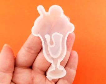 68mm Shake Glass Shaker Silicone Mold, Resin Casting Mold UV Resin, Epoxy Embellishment Jewelry Making, Quicksand Mold, DIY Decoden