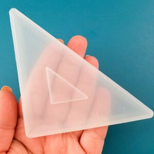 125mm Protractor Drafting Marker Silicone Mold, Resin Casting Mold For UV Resin, Epoxy Keychain Jewelry Making, DIY Crafting, School Mold