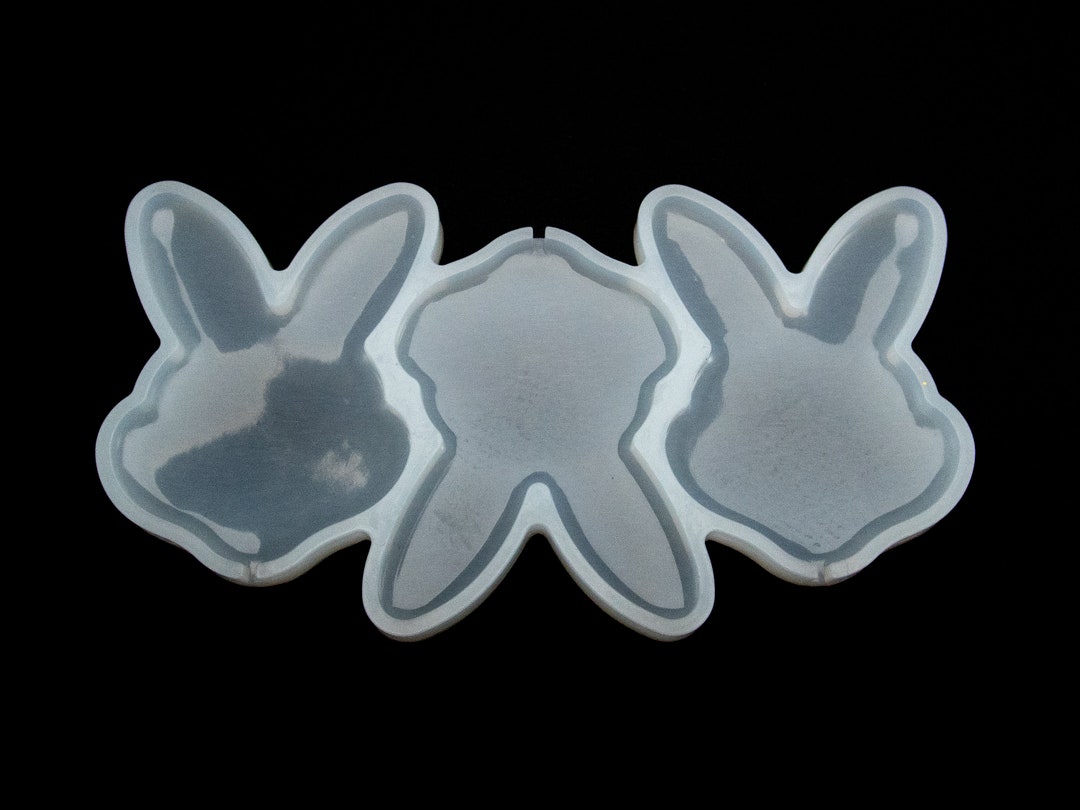 Epoxy Cast Rabbit 3 Cavity Holiday Easter Bunny Lollipop Silicone Mold, Casting for UV ...