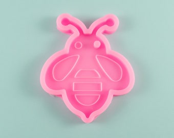 75mm Honeybee Charm Pendant Mold, Floral Bug Cabochon Silicone Mold, Resin Casting Mold, Embellishment Epoxy Decoration Art Mold, Bee Mold