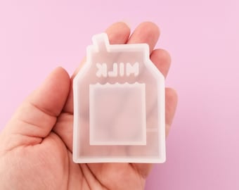 63mm Milk Shaker Silicone Mold, Resin Casting Mold For UV Resin, Epoxy Embellishment Jewelry Making, Quicksand Mold, DIY Decoden Crafting