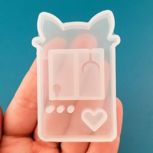 64mm Kawaii Cat Claw Machine Shaker Silicone Mold, Resin Casting Mold UV Resin, Epoxy Embellishment Jewelry Making, Quicksand Mold, DIY Deco