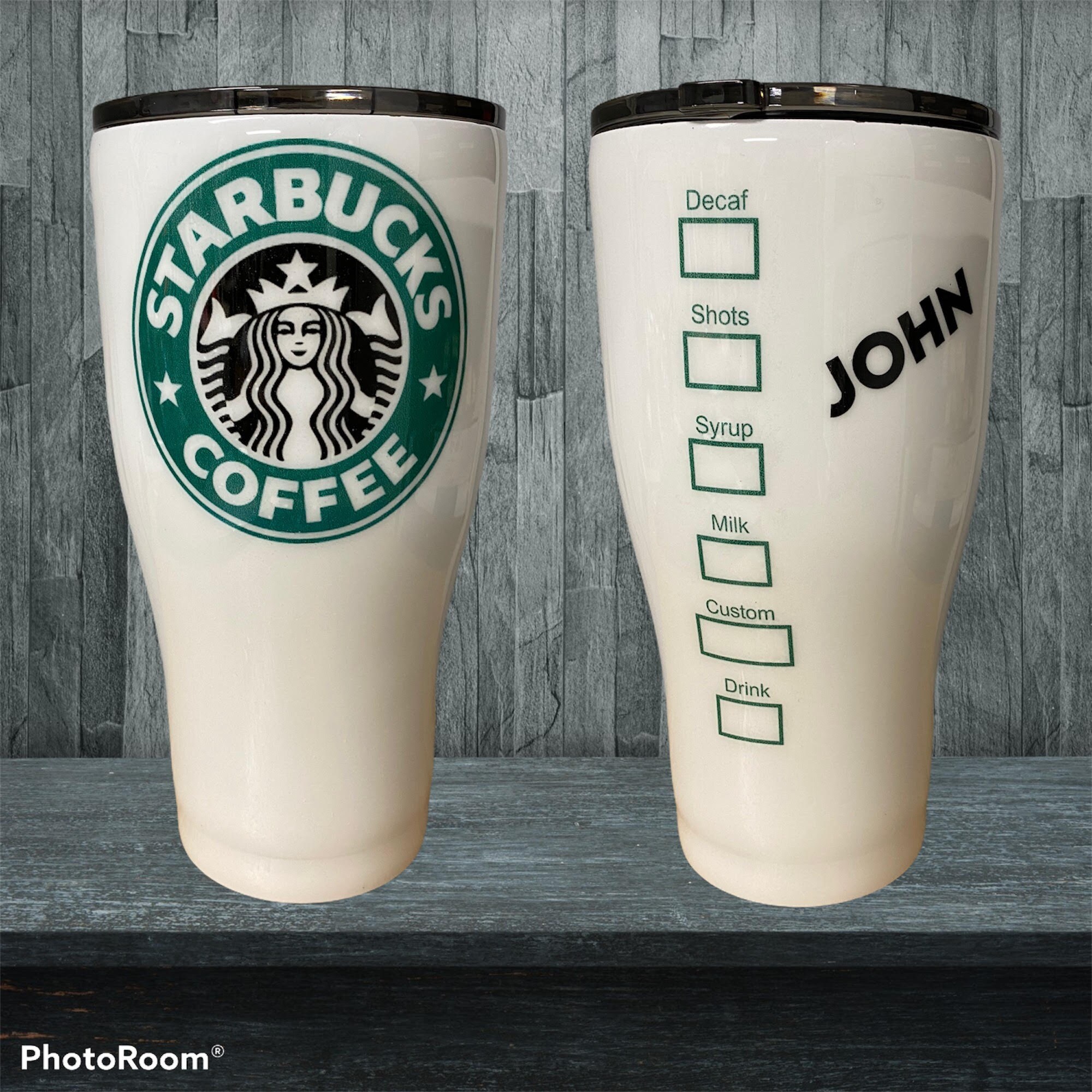 Starbucks Epoxy Tumbler Etsy