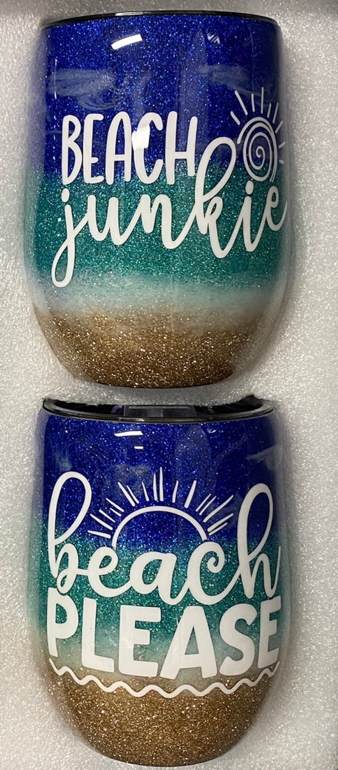Beach Please Epoxy Tumbler Etsy