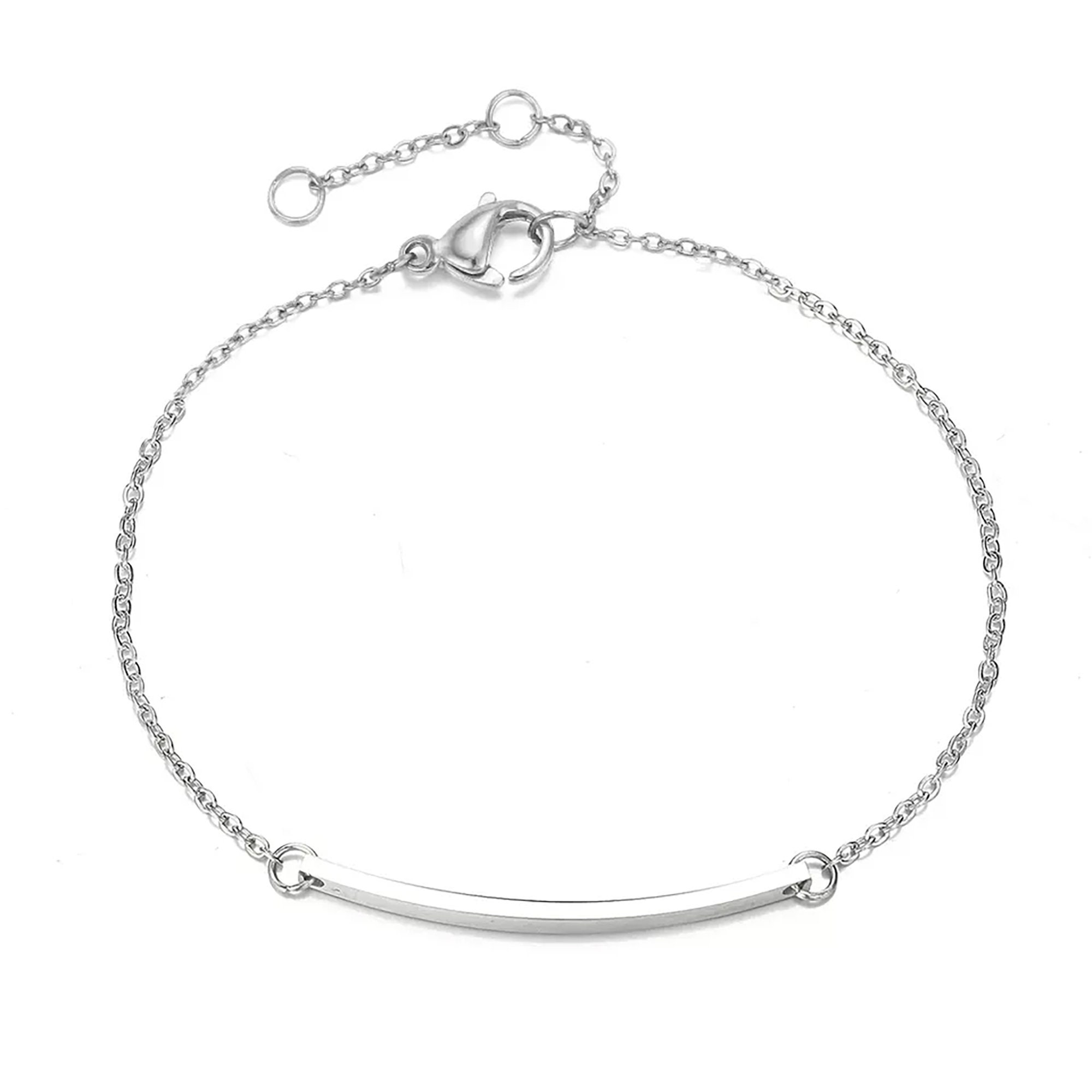 Curved Skinny Bar Bracelets 14K Gold Plated Bracelet Bar Etsy UK