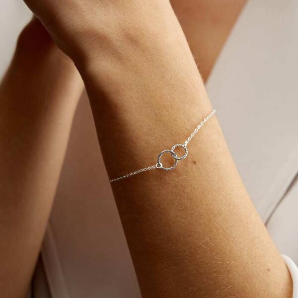Interlocking Circles Bracelet Etsy