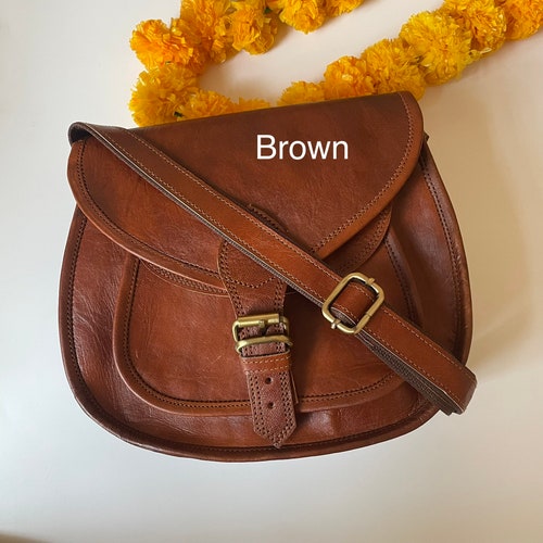 Leather Crossbody Bags for Women Saddle Bag Purse Leather Etsy
