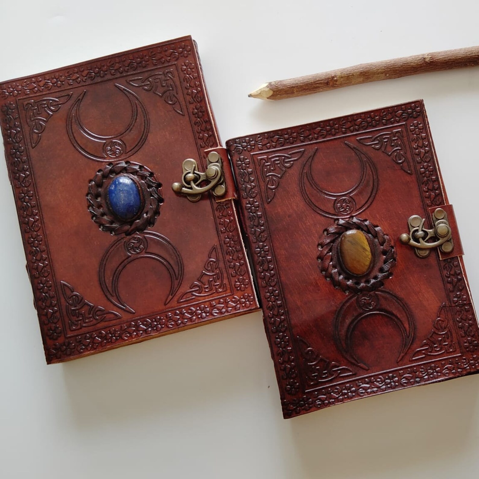 Personalized Leather Journal Spell Book Leather Notebook Blank Etsy