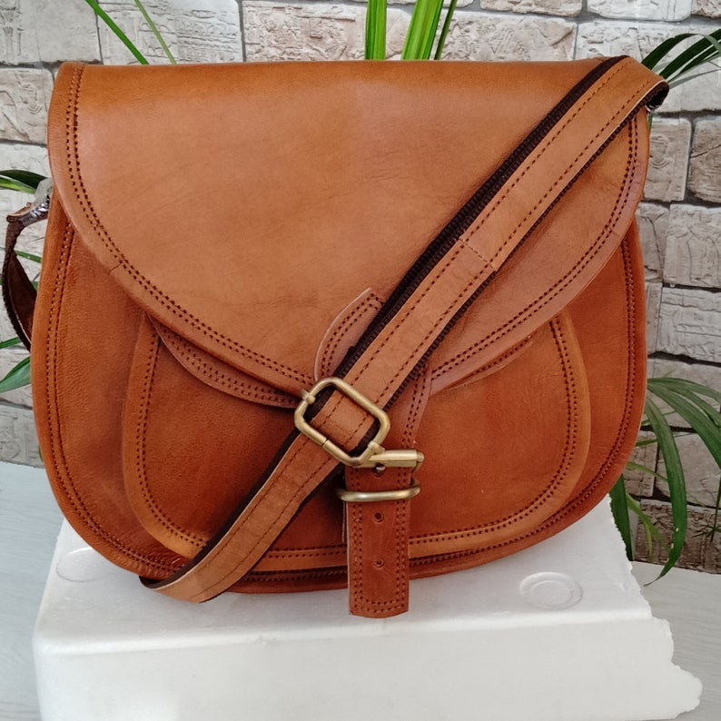 Leather Crossbody Bags for Women Leather Saddle Bag Purse Etsy