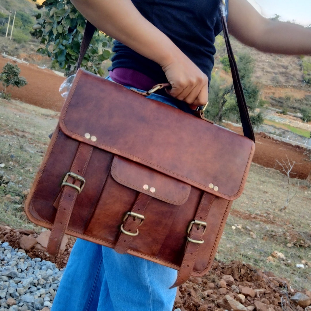 Personalized Leather Bag, Leather Satchel, Leather Messenger, Leather ...