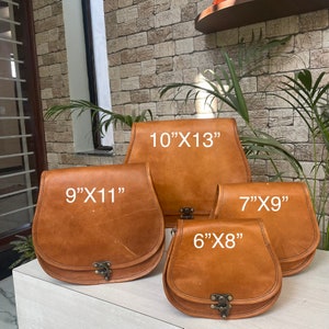 Leather Crossbody bags for Women Large Leather Purse, Leather Purse Crossbody, Saddle Bag Purse, Leather Handbags, Leather Satchel image 10