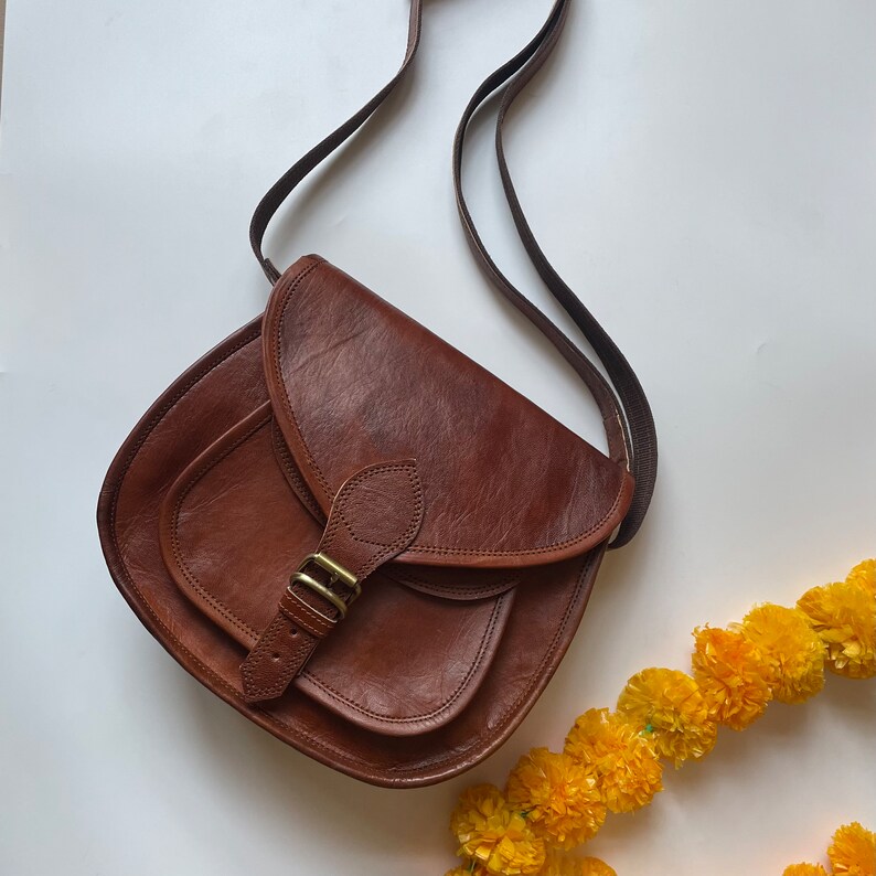 Leather Crossbody Bags for Women Leather Saddle Bag Purse Etsy