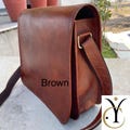 Personalized Leather Messenger Bag, Laptop Briefcase, Cross Body Bag product logo
