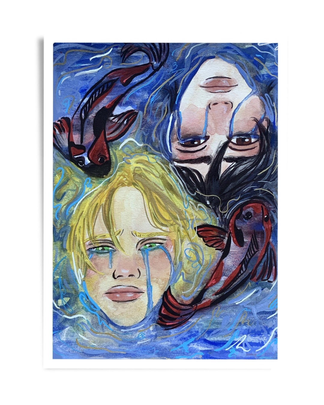 Sayonara, I Love You Banana Fish Art Print From Original Painting by