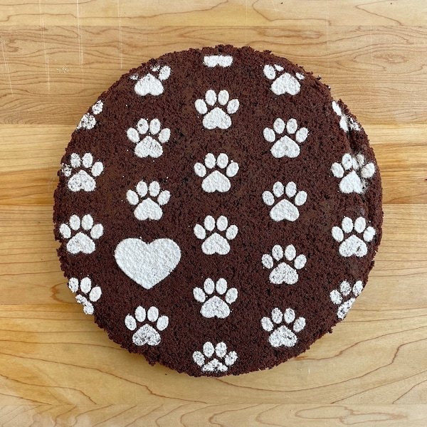 Paw Print Cake Etsy