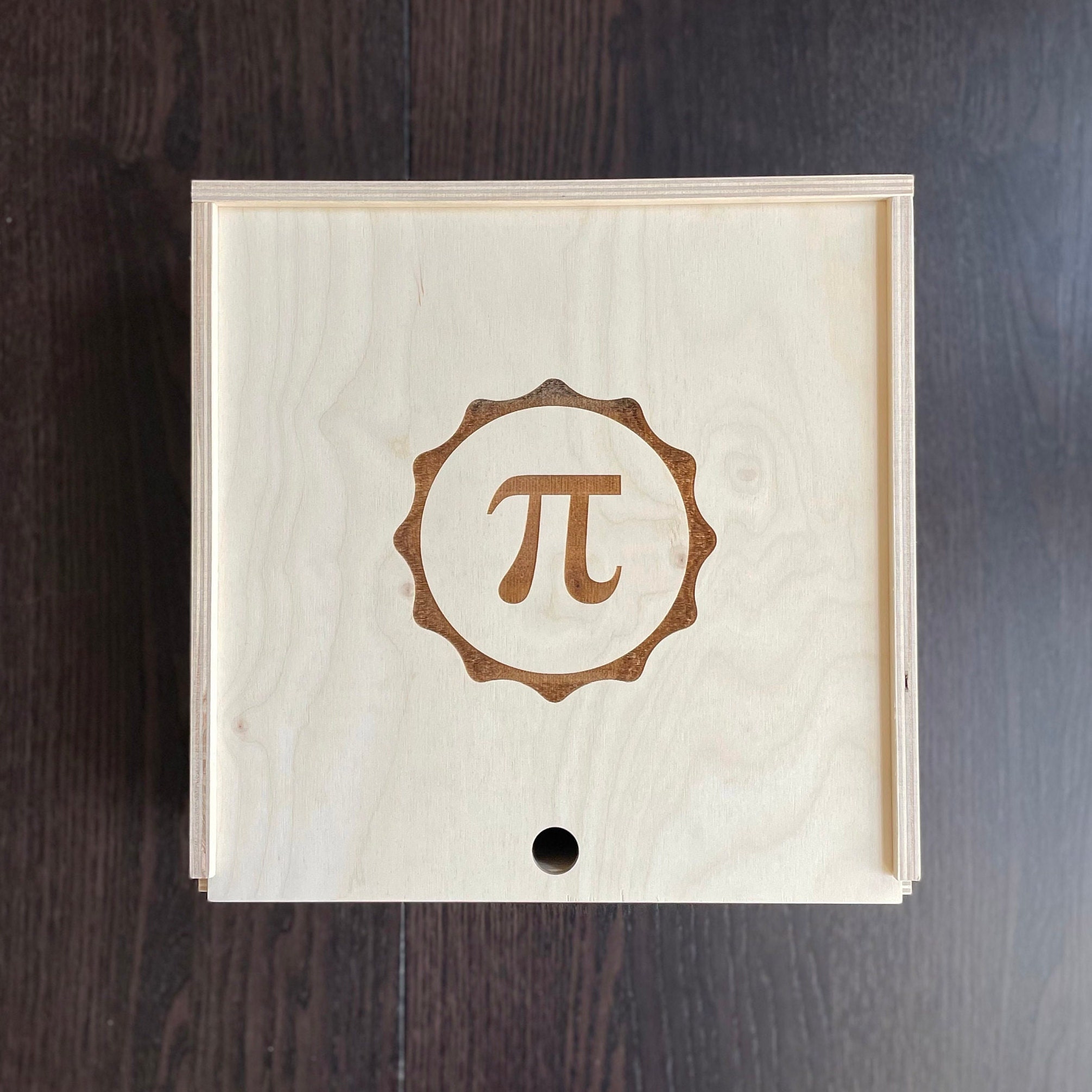Wood Pie Box Pi Day Decorations Pi Day Gifts Pi Day Gift Etsy