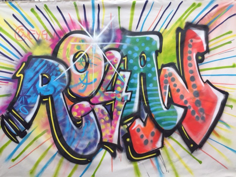 Custom Graffiti Artwork Canvas Made by Authentic Street Artist