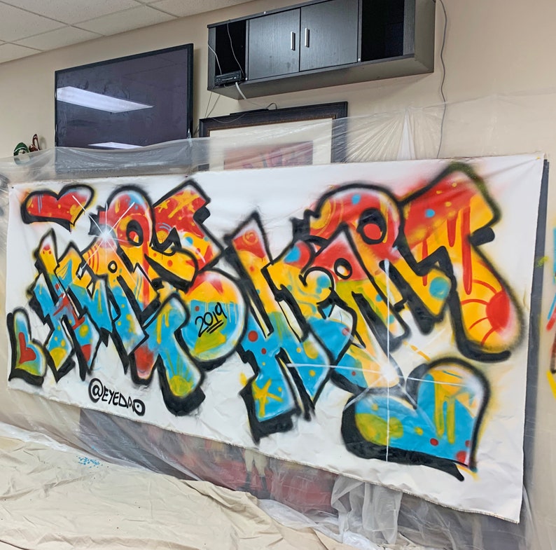 Custom Graffiti Artwork Canvas Made by Authentic Street Artist