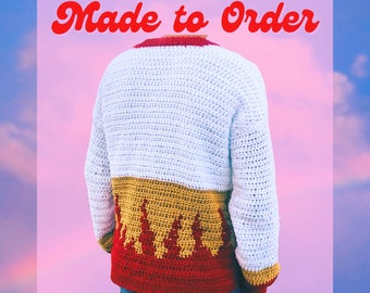 The Red Camellia Cardigan