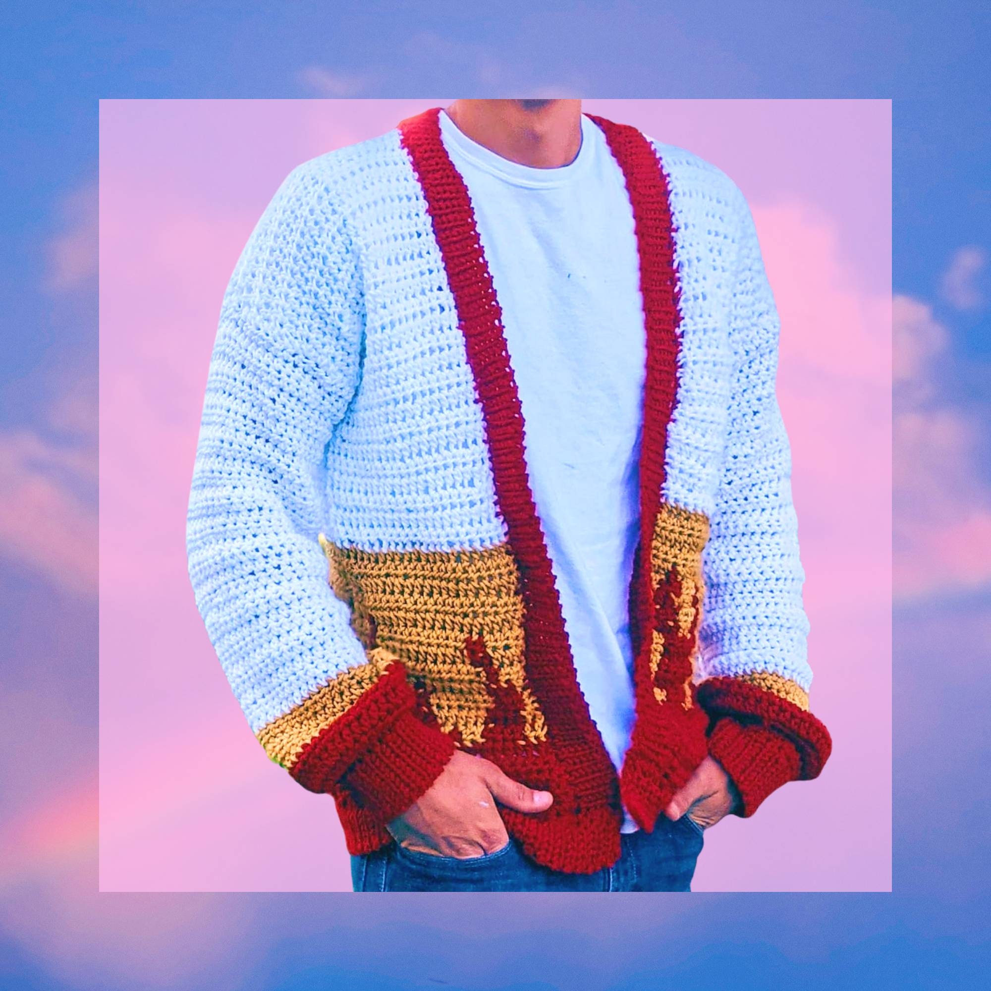 ■MISTER CHILD■ CROCHET GARDEN CARDIGAN RED The Red Camellia Cardigan Crochet Pattern - Etsy